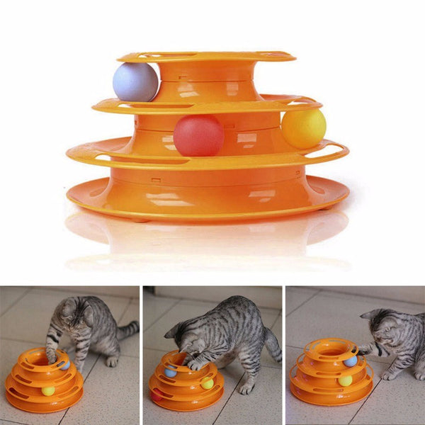 Funny Cat Pet Toy Disc With Balls
