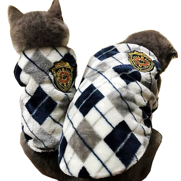 Autumn Winter Flannel Cat Vest