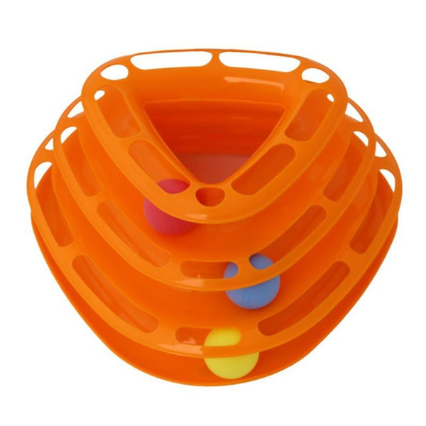 Funny Cat Pet Toy Disc With Balls